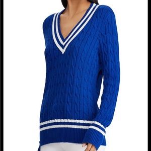 Ralph Lauren stripe Cable Knit Cricket Sweater